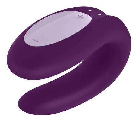 Satisfyer Double Joy Partner Vibrator — Violet, App-Controlled - 4061504002408