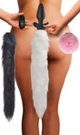 Tailz Vibrating Silicone Anal Plug with 3 Interchangeable Tails - 848518045331