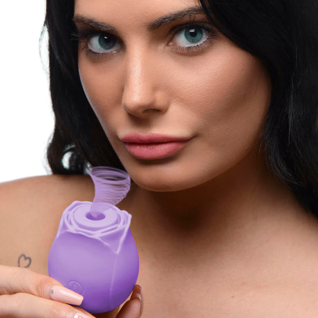 Bloomgasm Wild Rose 10X Suction Clit Stimulator, Purple - INM-AG871