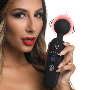 Master Series 72X Silicone Heating Wand Massager, 8.5in Black - MS-AG916