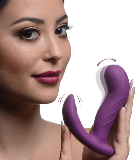 Inmi G-Rocker 10X Come Hither G-Spot Vibrator, Purple - 848518046949