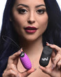 Bang! 28X Ribbed Silicone Vibrating Egg with Remote (Purple) - BNG-AG951