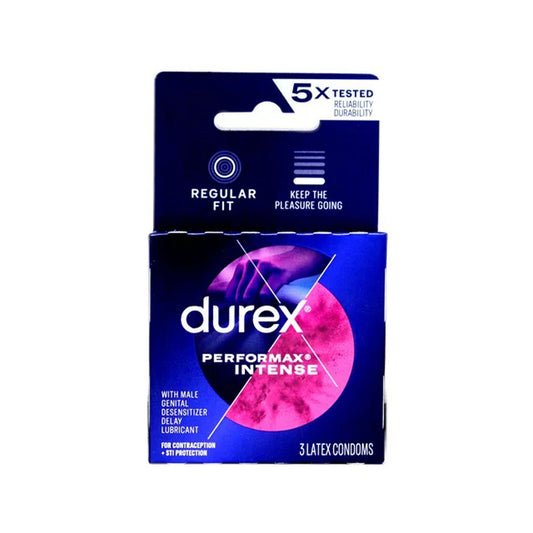 Paradise Marketing Durex Performax Intense Condoms — 3 Pack - PM3279