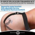 Master Series P-Spot Plugger Prostate Plug with Harness & Remote - 848518048868