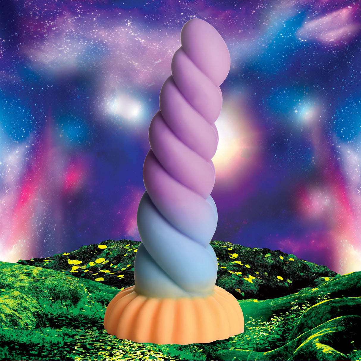 Creature Cocks Mystique Unicorn Horn Silicone Dildo, 8.3 in - CC-AH066