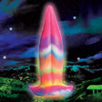 Creature Cocks Unicorn Kiss Glow-in-the-Dark Silicone Dildo, Rainbow - CC-AH100