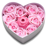 Bloomgasm Rose Lovers Gift Box — Clit Suction Rose in Heart Box (Pink) - INM-AH129