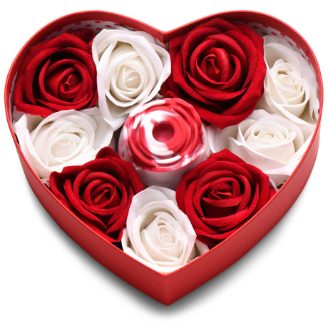 Bloomgasm Rose Lovers Gift Box — 10-Pack Clit Suction Rose in Heart Box - INM-AH140