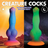 Creature Cocks Glow-In-The-Dark Alien Silicone Dildo - CC-AH148