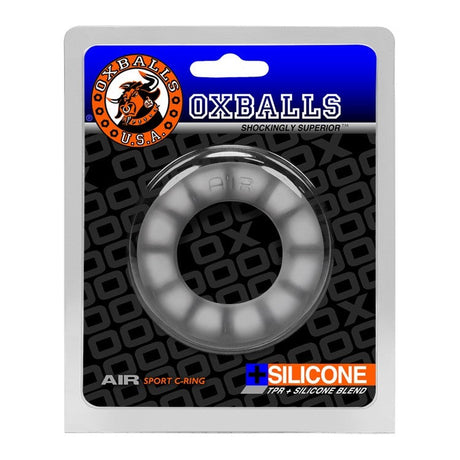 OXBALLS AIR Plus+Silicone Airflow Cockring - Cool Ice - OX-S3025-CLR