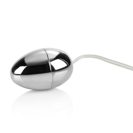 CalExotics Pocket Exotics Vibrating Egg — Silver - SE1103052