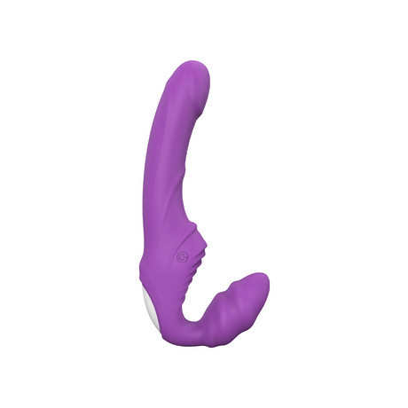 NOBÜ Ami Strapless Vibrating Strap-On — Purple - NB1544
