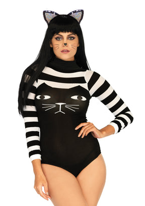 "Striped Cat Bodysuit - One Size LA-89204"