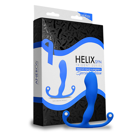 Aneros Blue Helix Syn Trident Kit — 5 Helix Syn with Accessories - AN3915