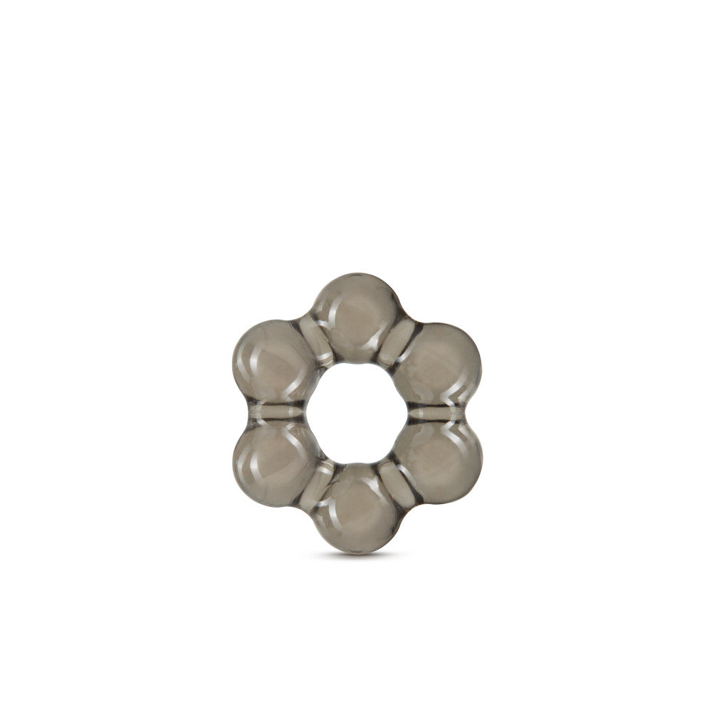 Blush Stay Hard Thick Bead Cock Ring, Black - BL-00365