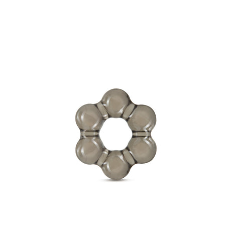 Blush Stay Hard Thick Bead Cock Ring, Black - BL-00365