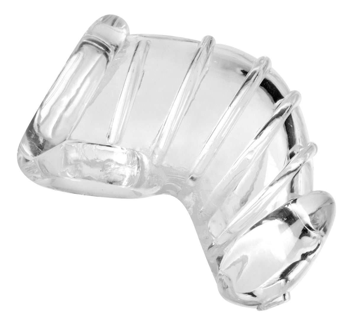 XR Brands Detained Soft Body Rubber Chastity Cage — 4 in, 1.25 in ID - MS-AE408