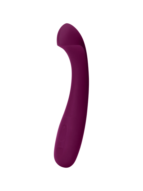 Dame Arc Rechargeable Vibrator — Plum, 7.5 in - DM1203