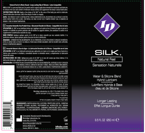 I.D. Lubricants I.D. Silk Hybrid Lubricant (Silicone & Water) — 8.5 oz - ID-SLK-08