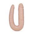 Blush Dr. Double U-Shaped Dildo, Vanilla — 6.5" Insertable - BL-35203