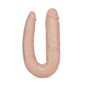 Blush Dr. Double U-Shaped Dildo, Vanilla — 6.5" Insertable - BL-35203