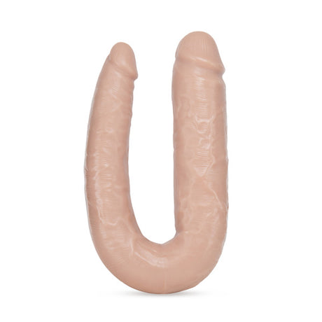 Blush Dr. Double U-Shaped Dildo, Vanilla — 6.5" Insertable - BL-35203