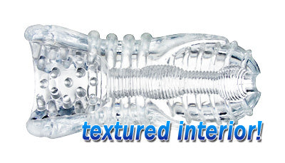 XR Brands Palm-Tec LX Vol 20 Clear TPR Stroker - PT-AC720