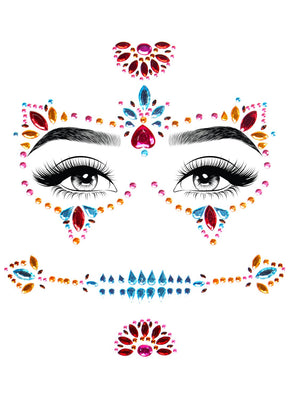 Leg Avenue Day of the Dead Adhesive Face Jewels - LA-EYE020