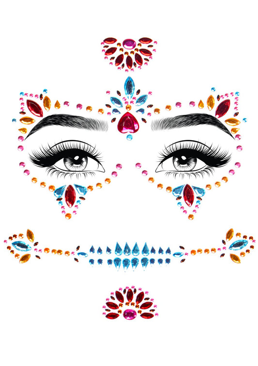 Leg Avenue Day of the Dead Adhesive Face Jewels - LA-EYE020