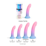 LOVE TO LOVE Dildolls Utopia L Silicone Dildo — Multicolor, Suction Base - LV3494