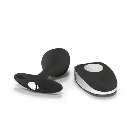 Mystim Rocking Vibe E‑Stim Vibrating Butt Plug, Black - MY2729