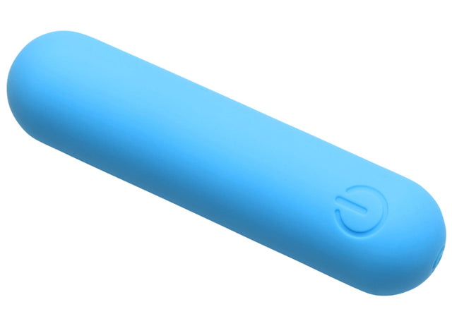 XR Brands Flexible Silicone Bullet Vibrator — Blue - BNG-AH717-BLU