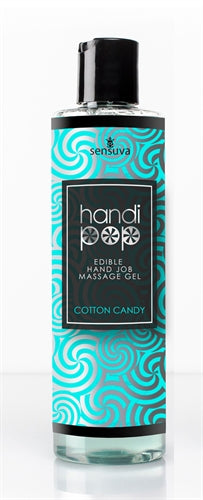 Sensuva Handipop Edible Handjob Massage Gel — Cotton Candy, 4.2 fl. oz. - SEN-VL482