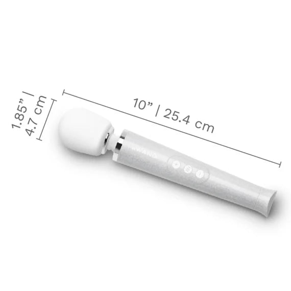 LE Wand All That Glimmers Petite Wand Vibrator — White Special Edition - LW0281