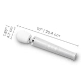 LE Wand All That Glimmers Petite Wand Vibrator — White Special Edition - LW0281