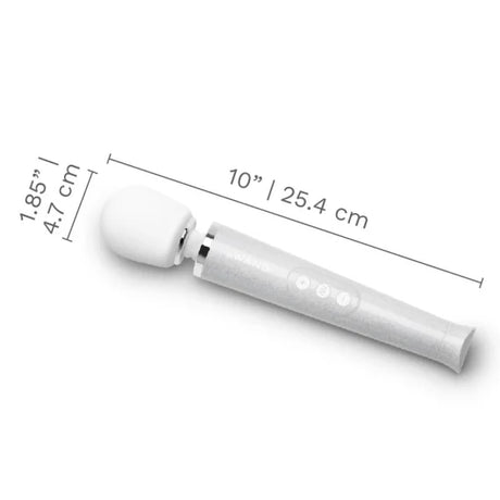 LE Wand All That Glimmers Petite Wand Vibrator — White Special Edition - LW0281