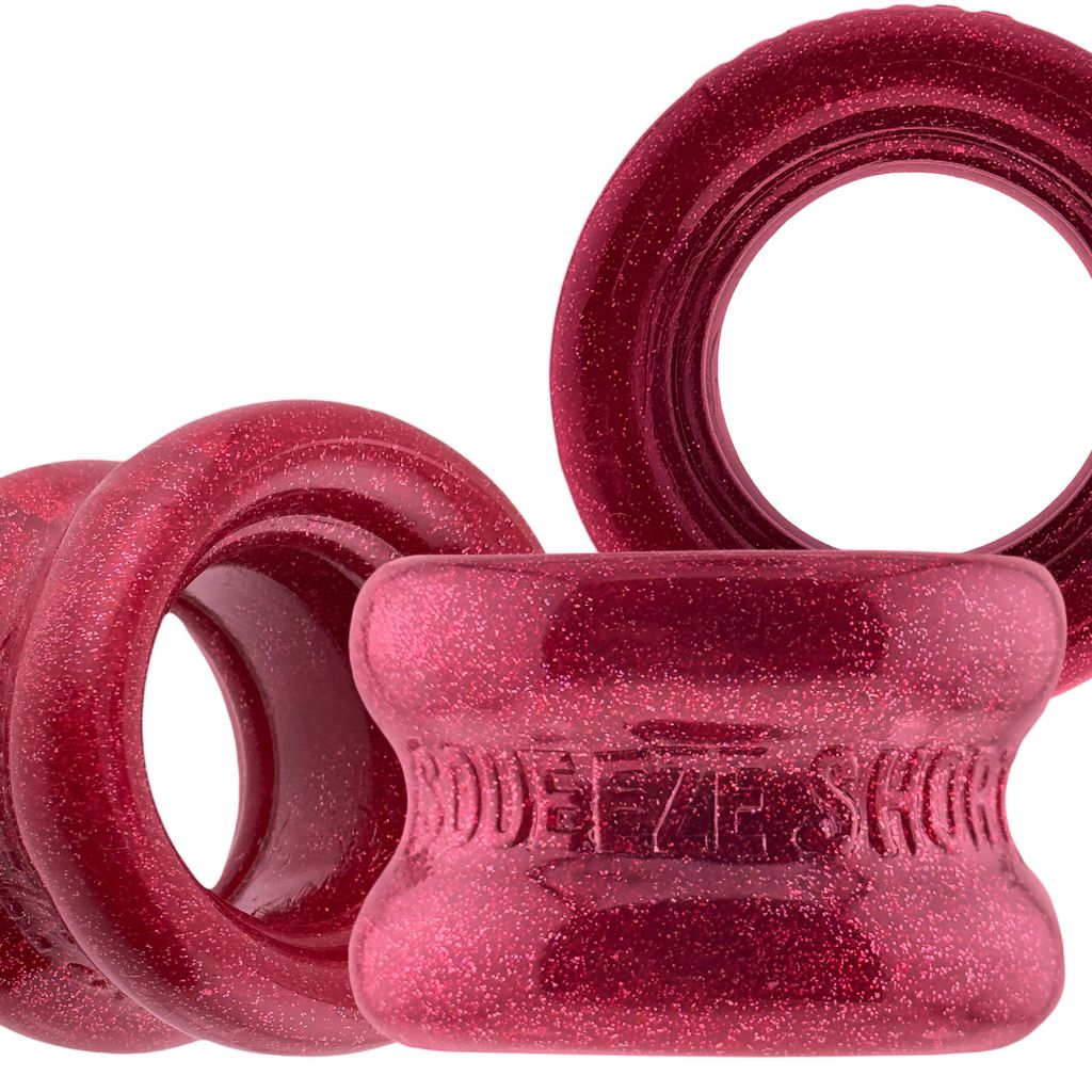 OXBALLS Squeeze Short Ballstretcher — Cherry Lips, 1.25 in - OX8560