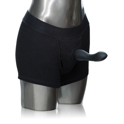 Packer Gear Boxer Brief Harness - Extra Small/small - Black by CalExotics