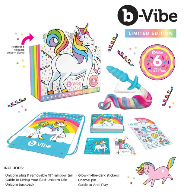 b-Vibe Unicorn Plug Limited Edition Set — 6-Piece - BV0847