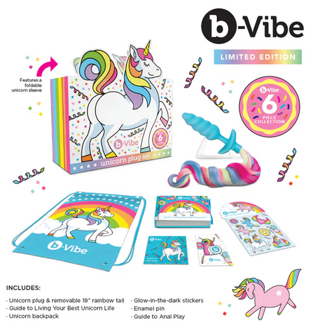 b-Vibe Unicorn Plug Limited Edition Set — 6-Piece - BV0847