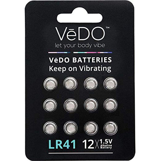 VeDO LR41 Button Cell Batteries, 12 Pack - VI-BAT12