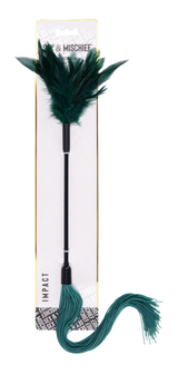Sportsheets Indica Feather Tickler — Green Dual-Ended Teaser - SS10221