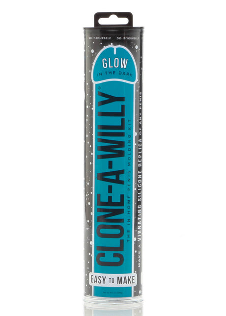 Clone-A-Willy Glow-in-the-Dark DIY Vibrating Dildo Kit — Blue - BD8193