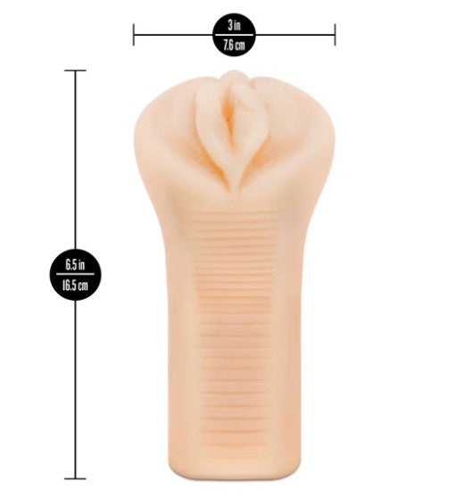 Blush Enlust Emma Male Masturbator with Bullet Vibrator, Beige - BL-72523