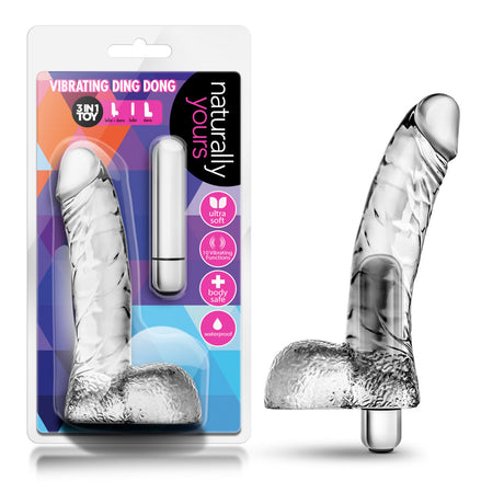 Blush Naturally Yours Vibrating Ding Dong — Clear Beginner Vibrator - BL-53712