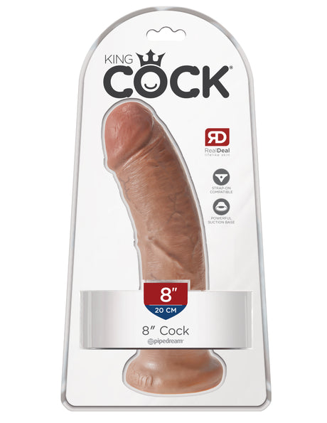 King Cock 8 Inch Cock - Tan by Pipedream