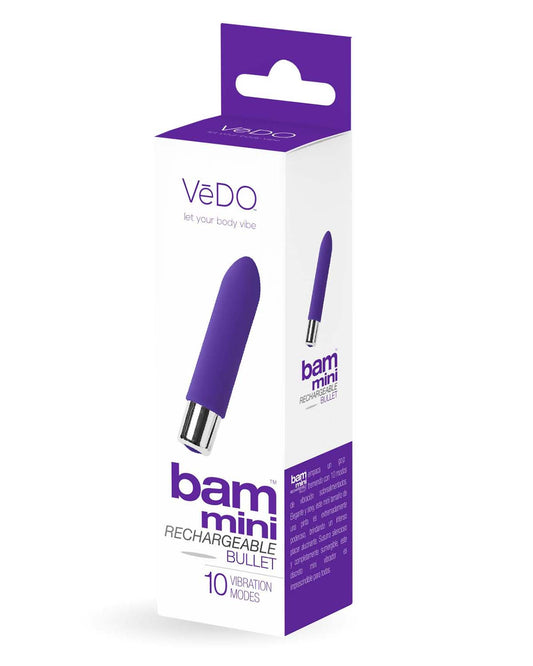 VeDO Bam Mini Rechargeable Bullet Vibe — Indigo - VI-P1403