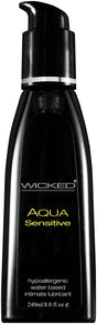 Wicked Sensual Care Aqua Sensitive Water-Based Lubricant, 8 fl. oz. - WS-90208