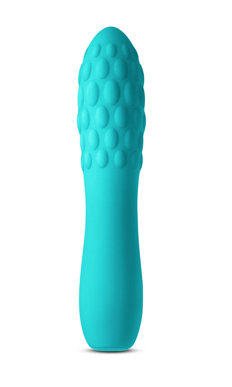 nsnovelties INYA Rita Textured Mini Rechargeable Vibrator — Teal, 5.43" - NSN-0557-27