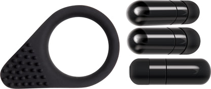 Zero Tolerance Black Knight Cock Ring by Evolved Novelties